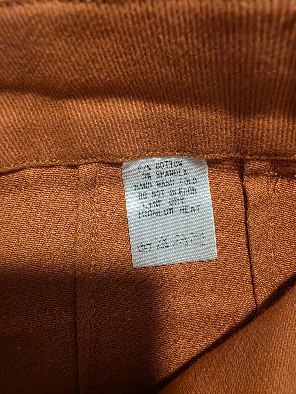 eesome Wide-Leg Jeans in Rust Orange - Picture 4 of 4